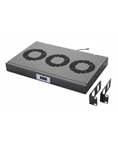 Панель вентиляционная с 3 вентиляторами, с контроллером Eurolan 60A-91-10-30BL в Иваново Вентиляторные модули Pintop.ru