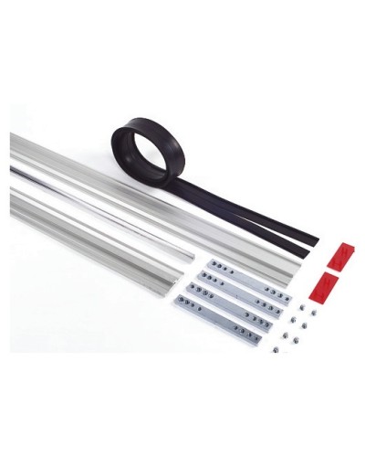 Пара торцевых заглушек для декорирования зажимных профилей на цельностеклянных полотнах Faac 105405 в Иваново Запчасти для шлагбаумов и автоматики Pintop.ru