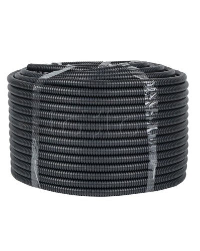 Труба гофр. негорючая безгалогеновая FRHF с протяжкой d16 мм (100 м) черная EKF-Plast (FRHF-16) в Иваново Труба гофрированная Pintop.ru