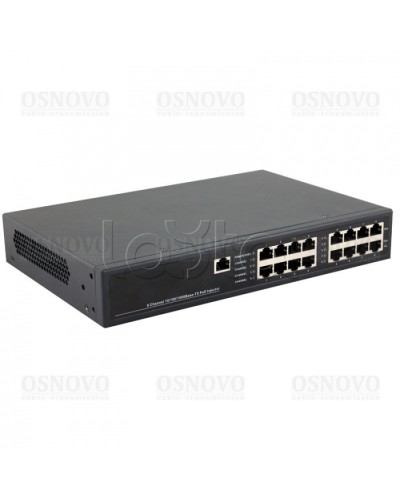 PoE-инжектор управляемый Gigabit Ethernet на 8 портов OSNOVO Midspan-8/150RGM в Иваново Блоки питания для кожухов и камер Pintop.ru