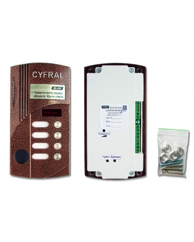 Блок вызова видеодомофона на 4 абонентов Цифрал M-4M/PVС в Иваново Блоки вызова многоабонентные Pintop.ru