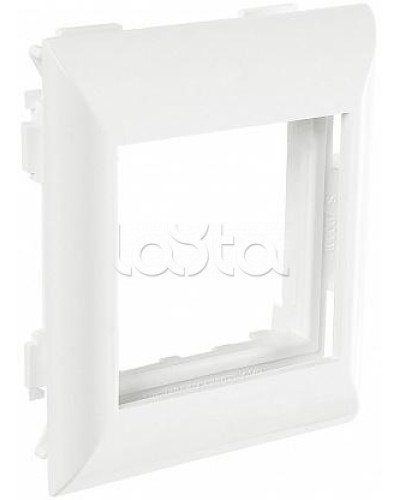 Суппорт с рамкой на 1 пост (45х45) в профиль для кабельных каналов 100х50, 105х50 SPL (100007S) в Иваново Аксессуары для кабель-канала Pintop.ru