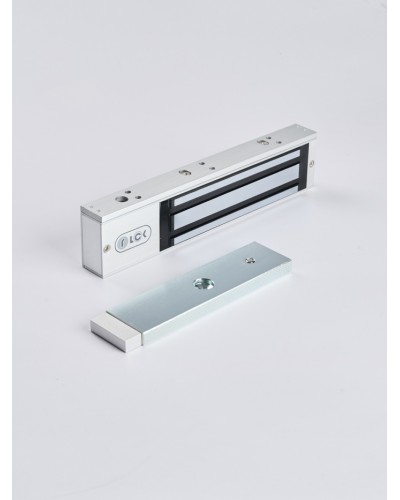 R-Lock RL-EM280-LSS - Электромагнитный замкок, 280кг, DC12/24B, цвет серебристый сатинированный алюминий RAL 7047, два датчика втроены в корпус замка: датчик Холла и магнито-контактный датчик в Иваново Электромагнитные замки Pintop.ru