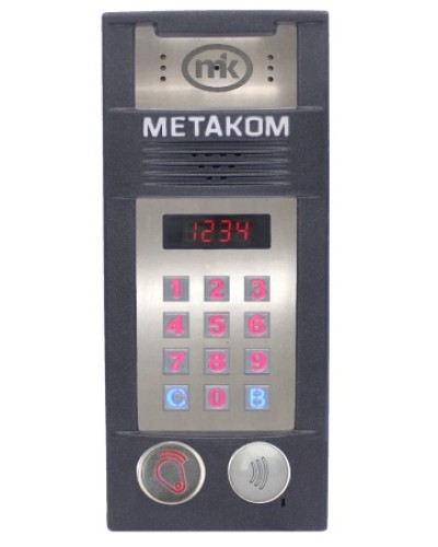 Многоабонентый антивандальный блок вызова со встроенной видеокамерой Метаком MК2018-RFMFСV в Иваново Блоки вызова многоабонентные Pintop.ru