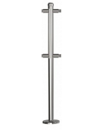 Стойка стационарная хромированная Ростов-Дон ОБ1/2-2-180 ХРОМ в Иваново Ограждения Pintop.ru