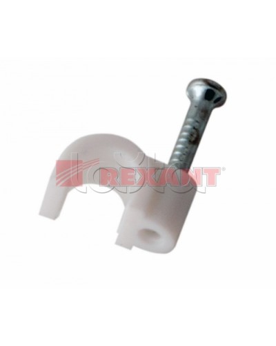 Крепеж кабеля круглый 8мм (10шт/уп) REXANT 07-4008 в Иваново Держатели, клипсы, скобы Pintop.ru