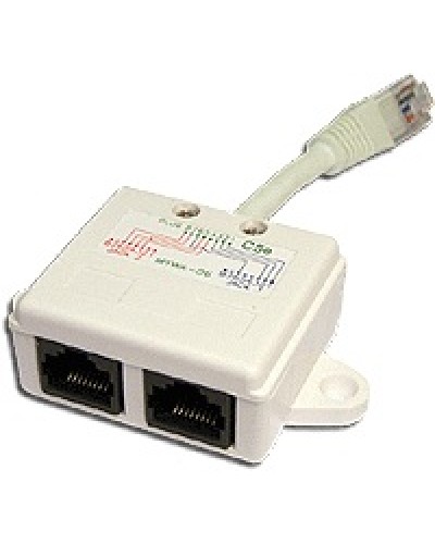Y-адаптер 1 телефонный и 1 компьютерный порт TWT TWT-Y-E2-U2 в Иваново Проходные адаптеры Pintop.ru