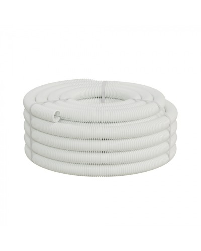 Труба ПП-FR гофрир. легкая, с зондом,без галогена, ПЛЛ 32мм Экопласт (60132HFR-W) - Труба ПП-FR гофрир. легкая, с зондом,без галогена, ПЛЛ диам.32мм ПВ-0 (25м) цвет белые 1 палл.=1200м Экопласт в Иваново Труба гофрированная Pintop.ru