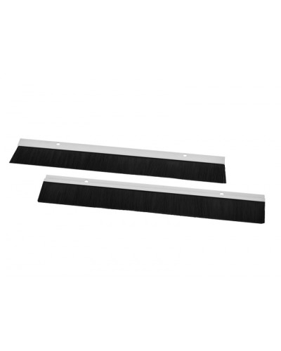 Щеточный ввод для шкафов универсальный, высота ворса 75 мм, длина 2м ЦМО (КВ-Щ-75.2000-9005) в Иваново Аксессуары для стоек и шкафов Pintop.ru