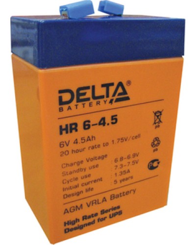 Аккумулятор свинцово-кислотный Delta HR6-4.5 в Иваново Электротехническое оборудование Pintop.ru