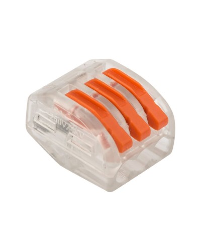 Универсальная многоразовая 3-проводная клемма (50шт/уп) REXANT (07-5253-1) в Иваново Клеммные колодки Pintop.ru