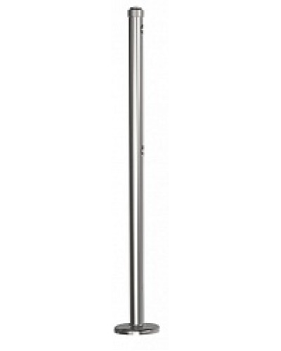 Стойка стационарная хромированная Ростов-Дон ОБ1/0-0 ХРОМ в Иваново Ограждения Pintop.ru