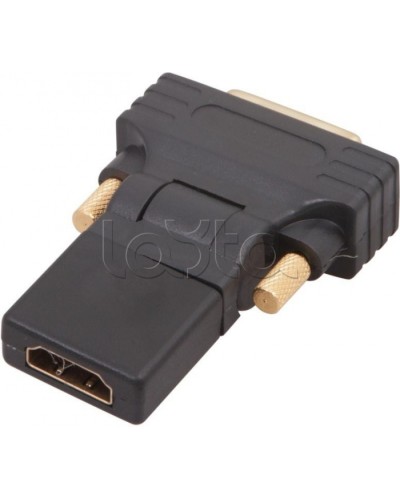 Переходник штекер DVI-D - гнездо HDMI поворотный GOLD (10шт/уп) REXANT 17-6812 в Иваново Проходные адаптеры Pintop.ru