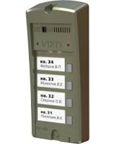 Панель вызова Vizit БВД-306FCP-4 в Иваново Многоабонентные устройства Pintop.ru