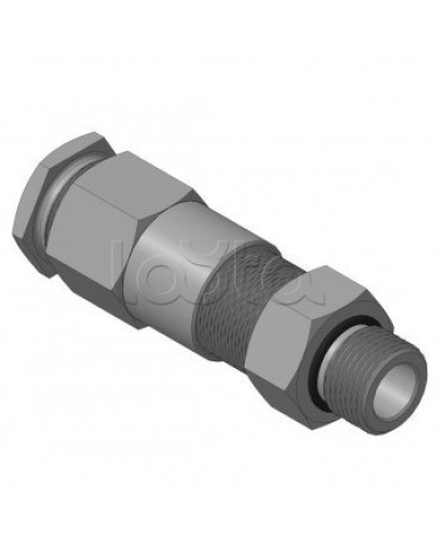 Кабельный ввод для бронированного кабеля с двойным уплотнением резьбой G1/2, внешним диаметром кабеля D=14-18 мм и проходным диаметром кабеля d=8-12 мм Спектрон КВБ-18/12-2У-М-G1/2 в Иваново Аксессуары для кабель-канала Pintop.ru