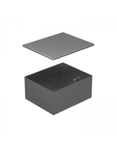 BOX/4 Металлическая коробка с крышкой для заливки в пол 159,6х133,6х75мм для люков 70040 Экопласт (70141) в Иваново Системы лючков и колонн Pintop.ru