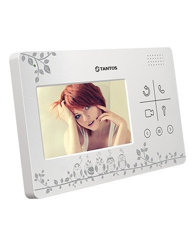 Монитор цветного видеодомофона с кнопочным управлением Tantos LILU LE Совы в Иваново Вызывные видеопанели малоабонентные Pintop.ru