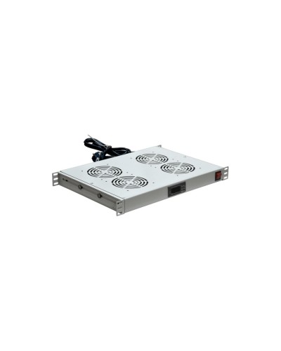 Модуль вентиляторный с термостатом 19 1U с 4-мя вентиляторами REXANT 04-2605 в Иваново Вентиляторные модули Pintop.ru