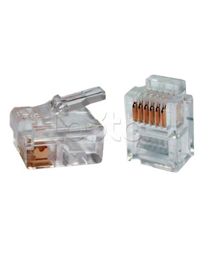 Разъём RJ12 UTP для кабеля кат.3 6P4C ITK CS3-2C3U в Иваново Коннекторы Pintop.ru