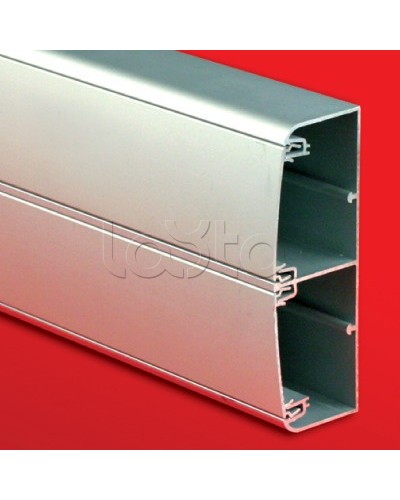 Кабель-канал алюминевый 140х50 (с 2 крышками), цвет серый металлик DKC (01499) в Иваново Кабель-канал Pintop.ru