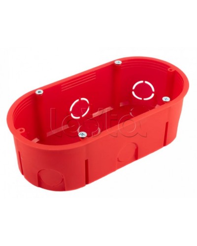 Коробка установочная двухместная безгалогенная (HF) 140х68х46 (94шт/кор) Промрукав (80-0540С) в Иваново Распределительные коробки Pintop.ru