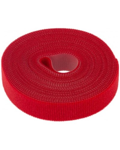 Лента-липучка многоразовая 5 м х 20мм, красная (1 шт/уп) REXANT 07-7524 в Иваново Монтажные материалы Pintop.ru