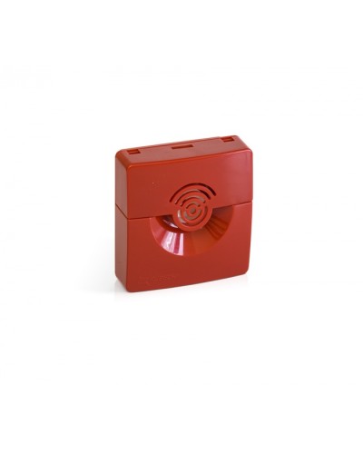 Оповещатель звуковой Рубеж ОПОП 2-35 24В (корпус красный) в Иваново Оповещатели Pintop.ru