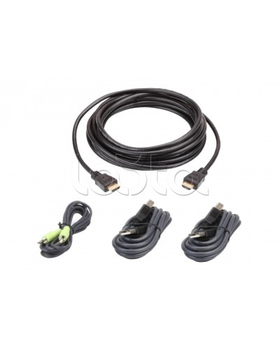 Комплект кабелей USB, HDMI для защищенного KVM-переключателя (3м) ATEN 2L-7D03UHX4 в Иваново Видеоусилители, Модуляторы, Делители Pintop.ru