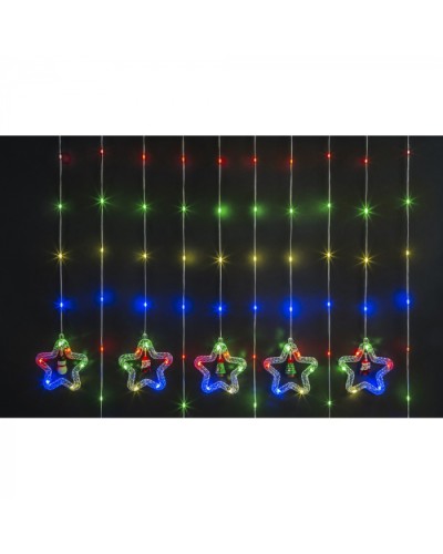 Гирлянда Navigator 95 012 NGF-D035-01 (бахрома звезды и фигурки WW 3*0.6м IP20) в Иваново Источники света(Лампы) Pintop.ru