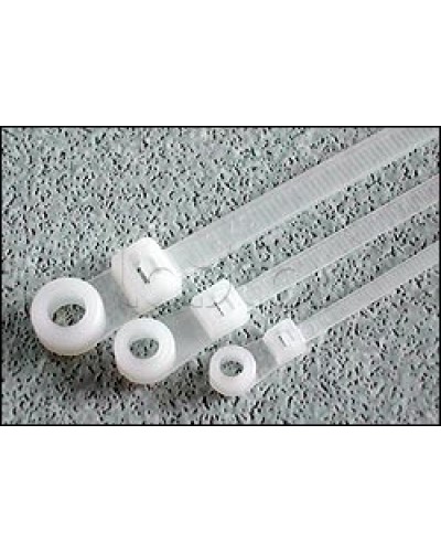 Хомут-стяжка нейлоновый 200x4,8 с отверстием под винт Hyperline GTM-200STC (100 шт/уп.) в Иваново Стяжки-хомуты Pintop.ru