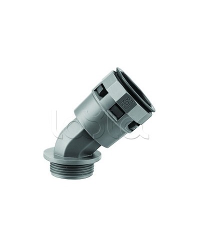 Муфта 45 грд. труба-коробка DN 48 мм, М50х1,5, полиамид, цвет черный DKC PAL48M50N в Иваново Повороты, муфты, тройники Pintop.ru