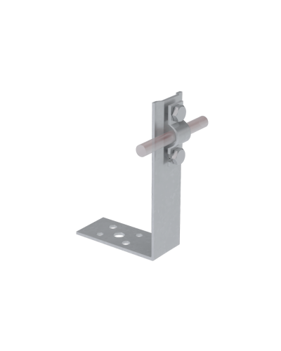 Угловой держатель болтовой для прутка Ø 5-10 мм H60 мм TD КМ-Профиль (UDB-H60-D5-10 TD) в Иваново Монтажные материалы Pintop.ru