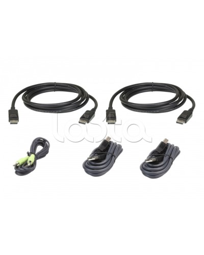 Комплект кабелей USB, DisplayPort, Dual Display для защищенного KVM-переключателя (3м) ATEN 2L-7D03UDPX5 в Иваново Видеоусилители, Модуляторы, Делители Pintop.ru