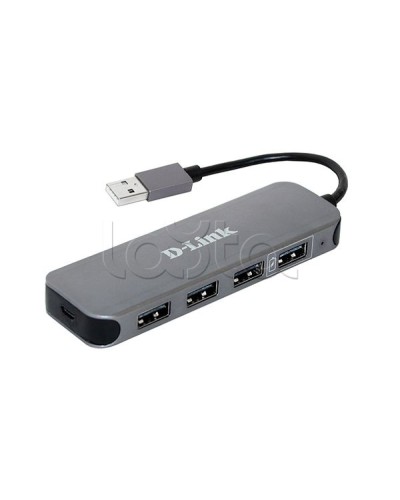 Концентратор с 4 портами USB 2.0 D-Link DUB-H4/E1A в Иваново Дополнительное оборудование для сетей Pintop.ru