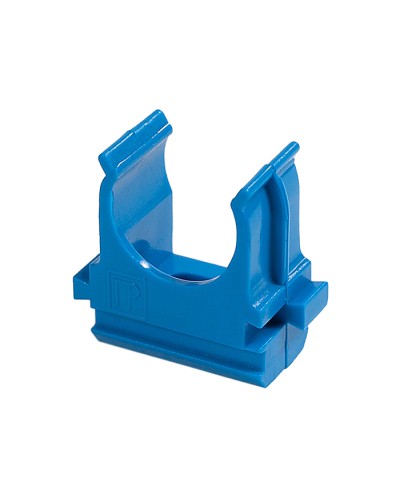 Крепёж-клипса для труб АБС-пластик синяя д25 в малой упаковке (10шт/500шт уп/кор) Промрукав (PR13.0062) в Иваново Держатели, клипсы, скобы Pintop.ru