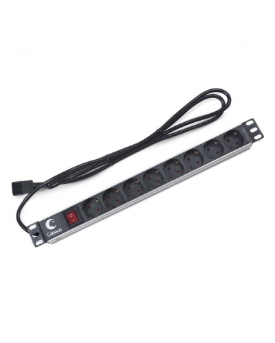 Блок на 8 розеток IEC 320 горизонтальный для 19 шкафов Cabeus (PDU-8P-2IEC) в Иваново Блоки розеток Pintop.ru