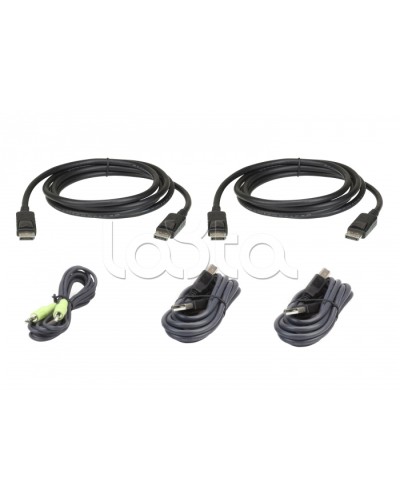 Комплект кабелей USB, DisplayPort, Dual Display для защищенного KVM-переключателя (1.8м) ATEN 2L-7D02UDPX5 в Иваново Видеоусилители, Модуляторы, Делители Pintop.ru