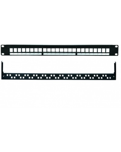 Патч-панель 19”, 1U, 24 порта UTP Eurolan (27B-00-24BL) в Иваново Патч панель Pintop.ru