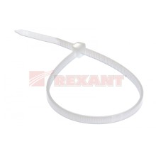 Хомут-стяжка нейлоновый 5х250 мм белый (100шт/уп) REXANT 07-0250-5