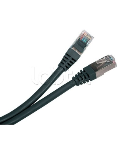 Патч-корд экранированный Hyperline PC-LPM-STP-RJ45-RJ45-C5e-1.5M-LSZH-BK в Иваново Патчкорды (медные) Pintop.ru