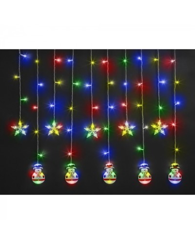 Гирлянда Navigator 95 024 NGF-D037-01 (бахрома звезды и снеговики WW 3*0.6м IP20 в Иваново Источники света(Лампы) Pintop.ru