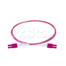 Оптический шнур HD, OM4, 2×50/125, дуплекс LC - дуплекс LC, UNIBOOT PUSH-PULL, 10 м Eurolan (41B-40-LC-LC-10)