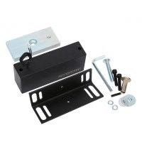 Электромагнитный влагозащищенный замок AccordTec ML-300П с уголком, цвет черный