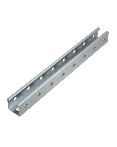 Страт-профиль 41х41 L550 мм s:1,5 (тройная перфорация) HD КМ-Профиль (STP41-41-550 3P HD) в Иваново Аксессуары для лотков Pintop.ru