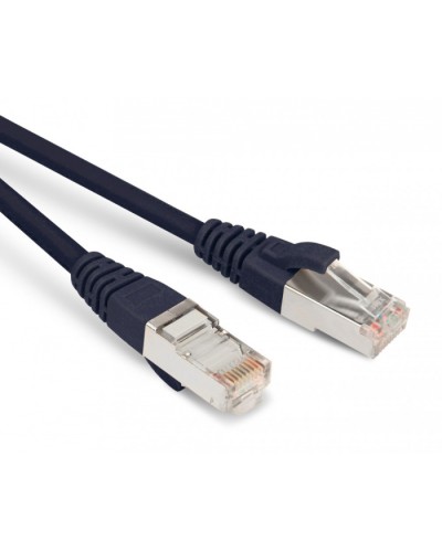 Патч-корд экранированный Hyperline PC-LPM-STP-RJ45-RJ45-C5e-10M-LSZH-BK в Иваново Патчкорды (медные) Pintop.ru