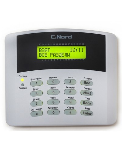 Клавиатура C.Nord K16-LCD в Иваново Приемно-контрольные приборы Pintop.ru