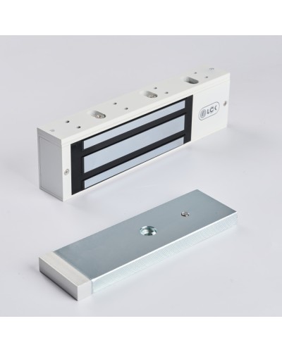 R-Lock RL-EM500-LSW - Электромагнитный замкок, 500кг, DC12/24B, цвет белый, RAL9016(белый), два датчика втроены в корпус замка: датчик Холла и магнито-контактный датчик в Иваново Электромагнитные замки Pintop.ru