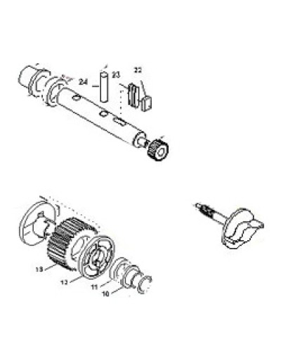 Выходной вал BX-E, BX-E241 Came 119RIBX015 в Иваново Запчасти для шлагбаумов и автоматики Pintop.ru