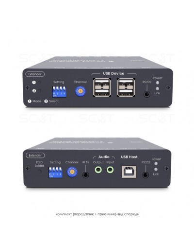 HDMI KVM удлинитель сигнала HDMI SC&T HKM01-4K6G в Иваново Видеоусилители, Модуляторы, Делители Pintop.ru