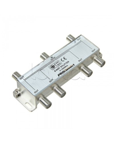 Сплиттер антенный ТВ х 6 под F разъём 5-1000 МГц PROCONNECT 05-6024 в Иваново Дополнительное оборудование для сетей Pintop.ru